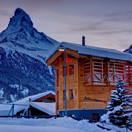 Schwalbennest Dağ evi Zermatt